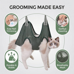 Cats Grooming Hammock Cat Dog Nail Trimming Restraint Bag Anti-Scratch Sling for