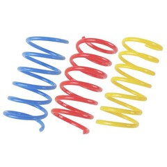 Tamu style Cat Spring Toys (60 Pack), Playful Coils 2 INCH, Red,Yellow,Blue