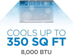 BLACK+DECKER Window Air Conditioner 8,000 BTU, AC Window Unit Cools Up to 350 Sq