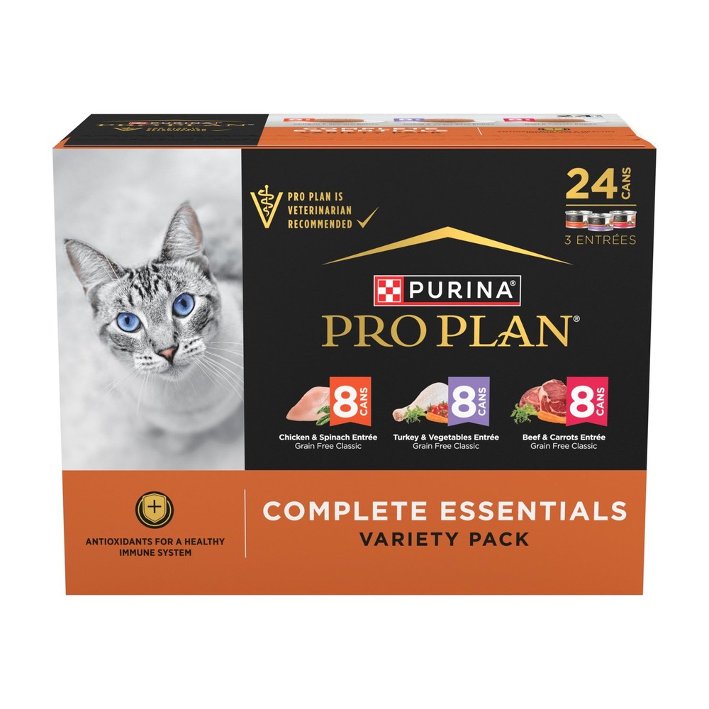 Purina Pro Plan Complete Essentials Chicken, Turkey 3.5 Ounce (Pack of 24)