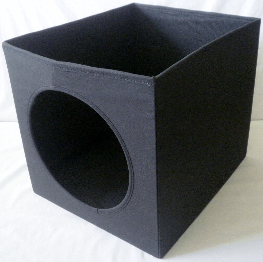 Ikea Lurvig Cat Dog House Black Compatible with Kallax Shelf Unit