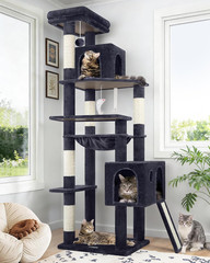Heavy Duty Cat Tree Tower for Large Cats with Condo & Hammock Cat Condo in USA