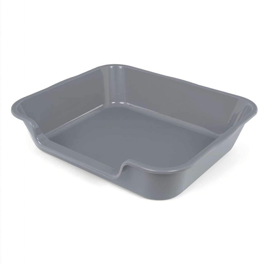 1 Pack of Extra Large Cat Litter Box (ABS Material), Low Entry Senior Litter …