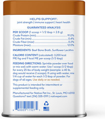 Bone Broth for Dogs – Made with Real Beef Bone Broth, Dog Food Toppers for Picky