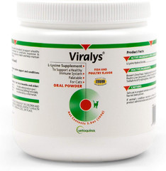Viralys Daily L-Lysine Powder for Cats and Kittens, Fish Flavored Lysine Supplem