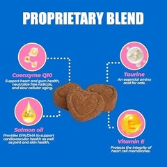 Coenzyme Q10 Cat Treats – Chicken Flavored Soft Chews for Heart Health – 300 Cou