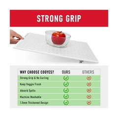 Cooyes Refrigerator Liners 17.7″ x 24″, Absorbent Strong Grip F… FAST USA SHIP