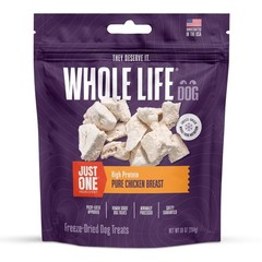 Whole Life Dog Just One Chicken Freeze Dried Dog Treats – Human Grade High