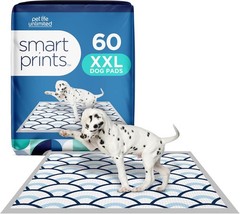Pet Life Unlimited Smart Prints Extra Extra Large Puppy Pads – 30″ x 36″, 60 Cou