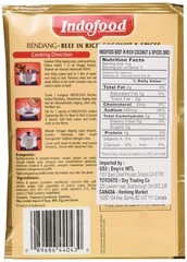 Bumbu Instan Rendang Seasoning Mix Pack of 6 Authentic Indonesian Spice 60g
