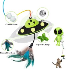 ORSDA Laser Cat Toys for Indoor Cats, 2 in 1 Interactive Automatic Dual Green