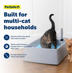 Multi-Cat Litter Box Extra Large Litter Box Cats Giant Ergonomically-Designed