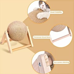 Pet Cat Scratching Ball Kitten Sisal Rope Grinding Paws Claw Interactive Pet Toy