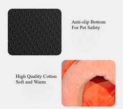 Warm Soft Plush Caterpillar Cat Bed – Foldable Washable Pet House for Cat & Dog