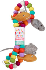 ⚡️Trader Joe’s Here Kitty Kitty Felted Garland Cat Toy NWT NEW FREE SHIP ❤️