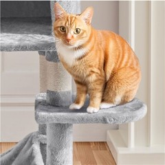 Large Cat Tree Cat Tower Playing House Condo w/Scratching Posts for Indoor Cats