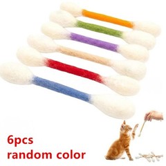 Creative Large Cotton Swab Shaped Catnip Toy Giant Kitten Grinding Biting Stick