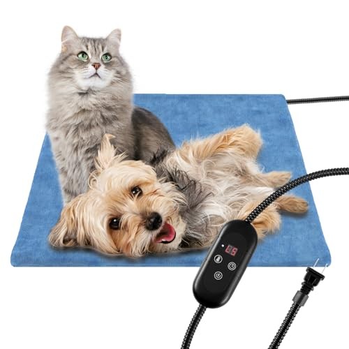 Pet Heating Pad for Cats Dogs Indoor Outdoor Waterproof Electric 17.7 x 17.7