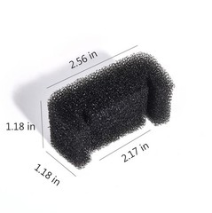 8 Pack Black Cat Fountain Filter Sponges for Stainless Steel Pet Fountain