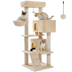 PAWZ Road Tall Cat Tree Multi-Level Cat Tower for Indoor Cat Scratching Post M/L
