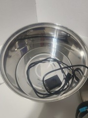 tomxcute Stainless Steel Pet Water Fountain 3.2L 108 oz SUS304 w/ Pump Filters