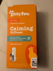 NEW ZESTY PAWS CALMING DIFFUSER 30 DAYS FOR CATS RELAX MIST SCENT CALM PET