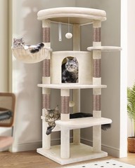 Corner Cat Tree Large Cats 66inch Tall Curved Series Large Cat Tower Multiple