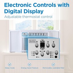 BLACK+DECKER Window Air Conditioner 18000 BTU, AC Window Unit Cools Up to 1000 S