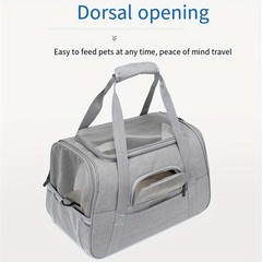 QQLe Cat Carriers, Dog Pet Carriers – One Size, grey