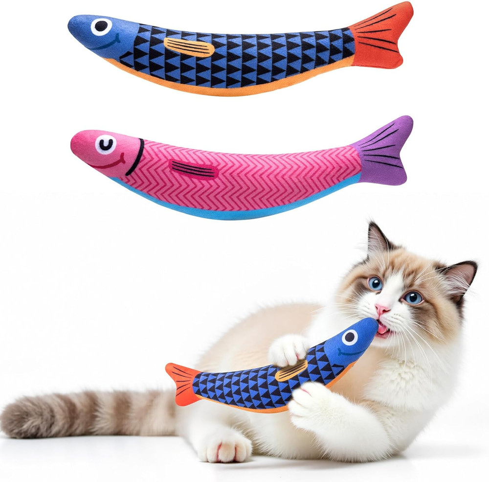 Cat Toys With[5000Mg A+Natural Catnip &Silvervine] [Baby Grade] Interactive Soft