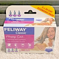 FELIWAY® Classic 3 x 30 Day Cat Calming REFILLS for Pheromone Diffuser
