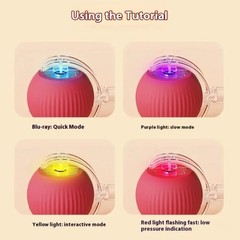 Interactive Cat Ball Toy Automatic Rolling Rechargeable Smart Pet Toy