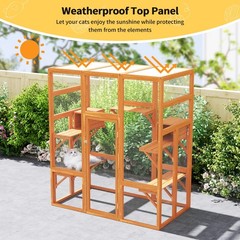 COZIWOW Large Cat House Outdoor Catio Play & Run Enclosures Indoor Window Cage