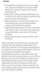 PETFUSION BETTER LITTER BOX “Non-Stick” Coated tidy cat clump scoop auto limited