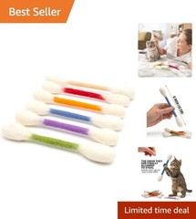 Active Play Swab Cat Toys – 6 Pack with Organic Catnip, Perfect for Bored Cats