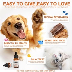 ziehooGe Неmp Oil for Dogs Cats (2-Pack), Organic Dog Anxiеty Relief & 2-Pack