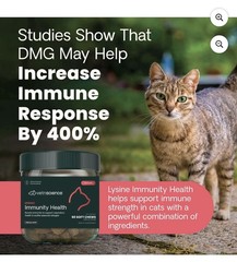 VetriScience Lysine Immunity Health Soft Chews for Cats, Immunity & Well-Being
