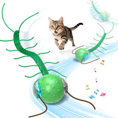 Interactive Cat Toys for Bored Cats, with Chirping, Centipede Motion Wake-up Sup