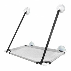 Cat Window Hammock Hanging Bed Suction Cup Mount Indoor Pet Seat – Light Grey