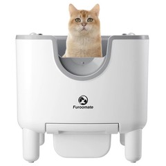 F6 Self-Cleaning Litter Box Open-Top Automatic Cat Litter Odor Control Safety