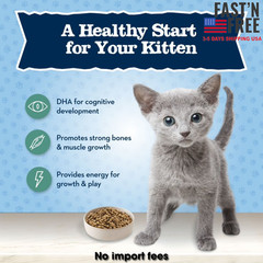 Blue Buffalo Baby BLUE Natural Kitten Dry Cat Food Healthy Growth, Chicken, 2 lb