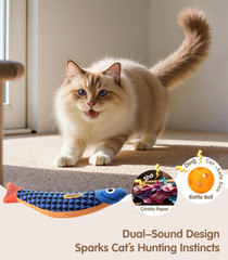 Cat Toys With[5000Mg A+Natural Catnip &Silvervine] [Baby Grade] Interactive Soft