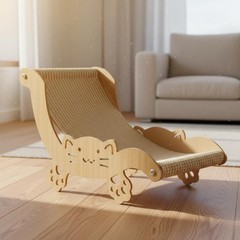 Cat Scratcher Lounger Ergonomic Design Pet Supplies Abrade Resistant for