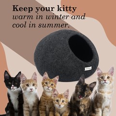 Cat Cave Bed USA SELLER Felt Cat Toy House Cave Bed/Pet house/Pet bed