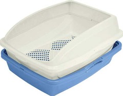 Van Ness Framed Sifting Cat Litter Pan for Clumping Litter with Lift Handles