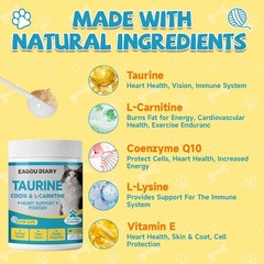 Taurine Powder for Cats Taurine, Feline Heart Vision, Energy Vitality 200g
