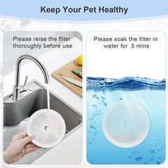 10 Pack Upgraded Filter Unit 3.0 Pet Cat Water Fountain Filters Fit for E ver…