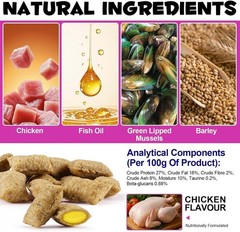 Cat Vitamins Treats, 15 in 1 Cat Multivitamin Chews Vitamins with Taurine, Omega