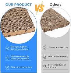 Splicing Cat Scratch Pad: Cat Scratchers for Indoor Cats and Kitten, 2 Pack Cat
