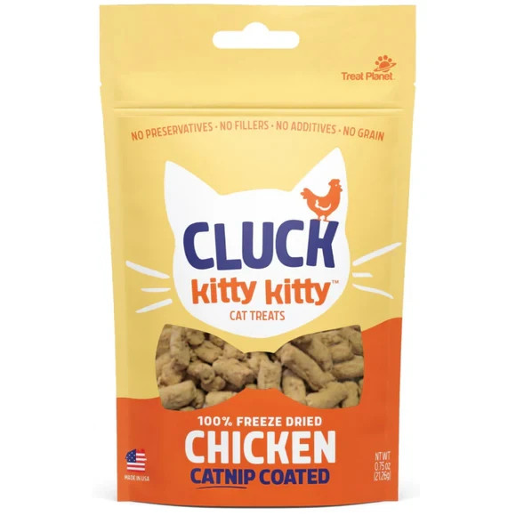Etta Says! Kitty Kitty 100% Freeze Dried Catnip Coated Chicken Cat Treats (0.75
